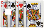 4 KINGS- credit card sticker, 2 credit card formats available