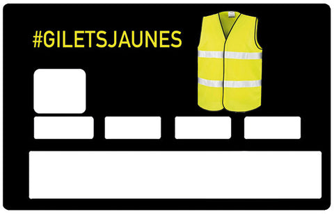 The Yellow Vests - credit card sticker