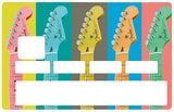 Guitars- credit card sticker, 2 credit card formats available