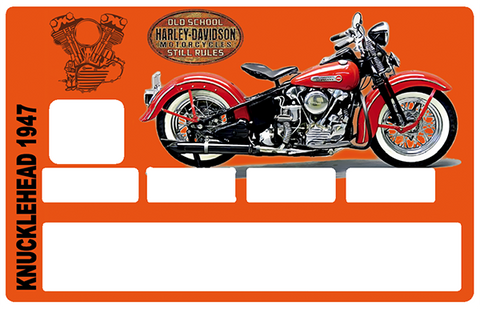 Tribute KNUCKLEHEAD 1947, limited edition 100 ex - credit card sticker