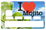 I love MOJITO- credit card sticker