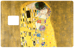 Gustav Klimt's kiss - credit card sticker, 2 credit card sizes available