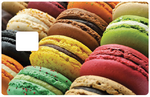 Macarons - credit card sticker, 2 credit card formats available
