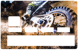 MOTO CROSS - enduro - credit card sticker, 2 credit card formats available