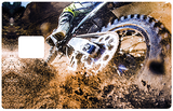 MOTO CROSS - enduro - credit card sticker, 2 credit card formats available