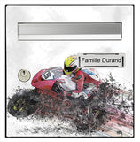 Sticker for letterbox, Motorcycle
