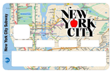 New York Metropolitan - credit card sticker, 2 credit card sizes available