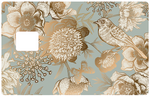 Golden bird - credit card sticker, 2 credit card formats available 