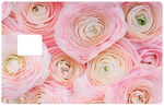 Peony flower- credit card sticker, 2 credit card formats available