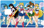Tribute to Sailor Moon, limited edition 100 ex - credit card sticker, 2 credit card formats available