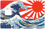 The great wave of Japan - credit card sticker, 2 credit card sizes available