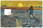 Van Gogh's sower - credit card sticker, 2 credit card sizes available