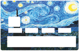 The Starry Night by Van Gogh - credit card sticker, 2 credit card sizes available