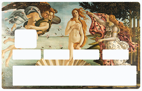 Botticelli, The Birth of Venus - credit card sticker, 2 credit card sizes available