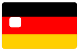 German flag - credit card sticker, 2 credit card formats available