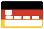 German flag - credit card sticker, 2 credit card formats available