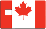 Flag of Canada- credit card sticker, 2 credit card formats available