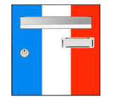 Sticker for letterbox, France