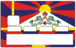 Flag of Tibet - credit card sticker