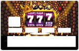 Jackpot 777- credit card sticker, 2 credit card formats available