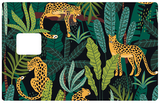 Leopards in the jungle - credit card sticker, 2 credit card sizes available