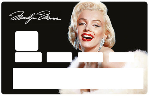 Beautiful Marilyn Monroe - credit card sticker, 2 credit card sizes available