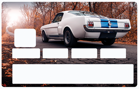 MUSCLE CAR - credit card sticker, 2 credit card formats available