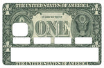 One dollar - credit card sticker, 2 credit card sizes available