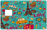 Paris will always be Paris - credit card sticker, 2 credit card formats available