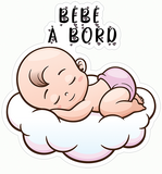 Sticker, Baby on board! Baby sleeps, Boy or Girl