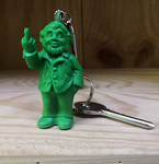 Door-key, the garden gnome who makes the finger of honor by Ottmar Hörl