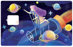 Touching the stars - credit card sticker, 2 credit card formats available